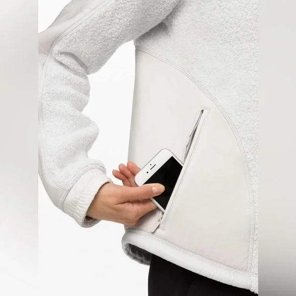 Lululemon Go Cozy Jacket  Heathered Ceramic  size 4 - Picture 2 of 14